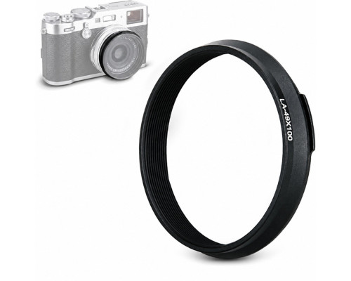 Адаптер LA-49X100 для установки светофильтра и бленды на FujiFilm X100VI, X100V, X100F, X100T, X100S, X100, X70 (черный)
