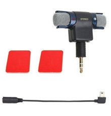 Стерео мікрофон mini USB для GoPro з комплектом кріплень (код XTGP313)