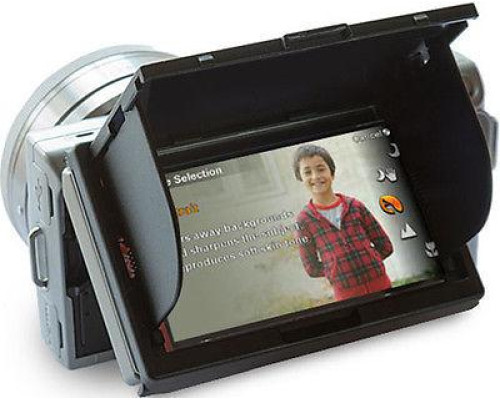 Захист екрану 2,5" LCD камери з козирком та шторками (код LC7591)