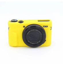 Захисний силіконовий чохол для фотоапаратів CANON G7X Mark II - жовтий
