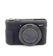 Захисний силіконовий чохол для фотоапаратів CANON G7X Mark II - чорний