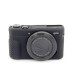 Защитный силиконовый чехол для фотоаппаратов CANON G7X Mark II - черный