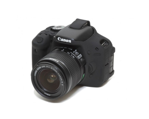 Захисний силіконовий чохол для фотоапаратів Canon EOS 600D, 650D, 700D - чорний