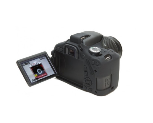 Захисний силіконовий чохол для фотоапаратів Canon EOS 600D, 650D, 700D - чорний