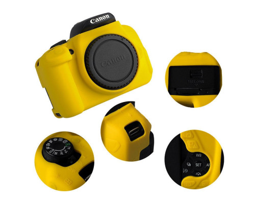 Захисний силіконовий чохол для фотоапаратів Canon EOS 600D, 650D, 700D - жовтий