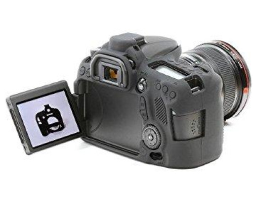 Захисний силіконовий чохол для фотоапаратів Canon EOS 70D, 80D - чорний