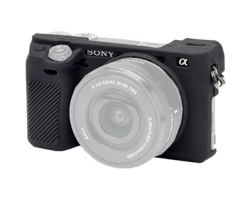 Захисний силіконовий чохол для фотоапаратів SONY A6300, A6400 - чорний