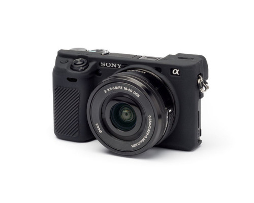 Захисний силіконовий чохол для фотоапаратів SONY A6300, A6400 - чорний