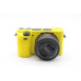 Захисний силіконовий чохол для фотоапаратів SONY A6300, A6400 - жовтий