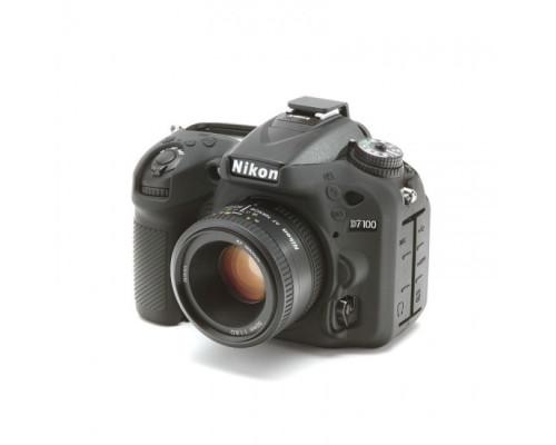 Захисний силіконовий чохол для фотоапаратів Nikon D7100, D7200 - чорний