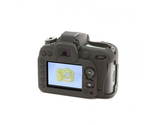 Захисний силіконовий чохол для фотоапаратів Nikon D7100, D7200 - чорний