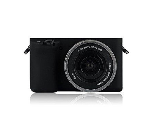 Захисний силіконовий чохол для фотоапаратів SONY A5000, A5100 - чорний