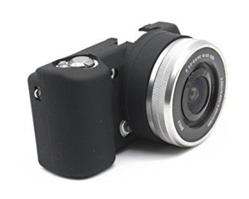 Захисний силіконовий чохол для фотоапаратів SONY A5000, A5100 - чорний