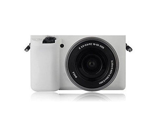 Захисний силіконовий чохол для фотоапаратів SONY A6000 - білий
