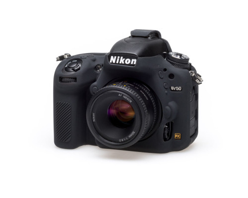 Захисний силіконовий чохол для фотоапаратів Nikon D750 - чорний