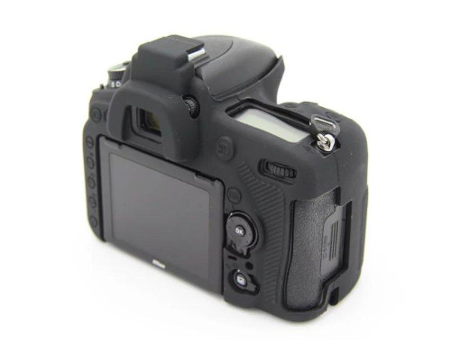 Захисний силіконовий чохол для фотоапаратів Nikon D750 - чорний