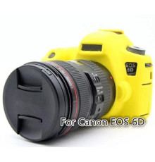 Захисний силіконовий чохол для фотоапаратів Canon EOS 6D - жовтий