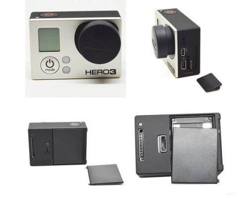 Набір кришок та заглушок для GoPro Hero 3+ (комплект з 4 шт) (код № XTGP137)