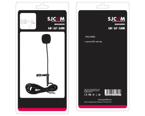Зовнішній мікрофон із кліпсою SJCAM для SJ6 Legend, SJ7 Star, SJ8, SJ360