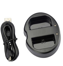 Зарядний пристрій USB для 2-х акумуляторів Canon LP-E6, LP-E6N