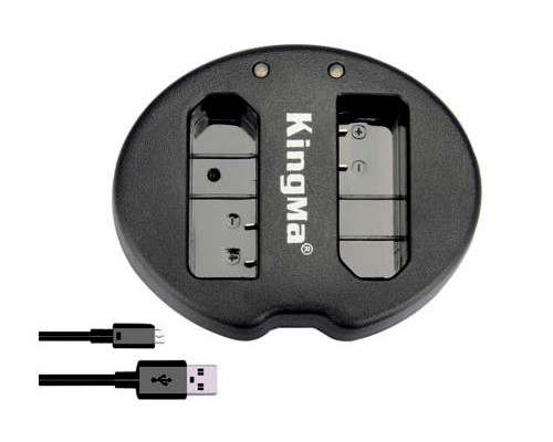 Зарядное устройство USB для 2-х аккумуляторов Nikon EN-EL14, EN-EL14A
