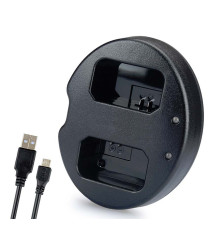 Зарядний пристрій USB для 2-х акумуляторів Sony NP-FW50