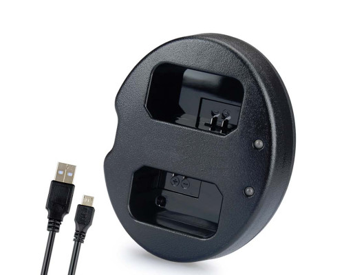 Зарядний пристрій USB для 2-х акумуляторів Sony NP-FW50