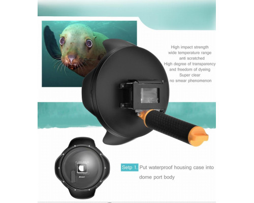 Підводний бокс DOME PORT від SHOOT до камер GoPro Hero 3, 4 - (20 см) ver. 2 (код № XTGP320)