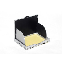 Захист екрану 3" LCD камери з козирком та шторками - срібло (код LC7593)
