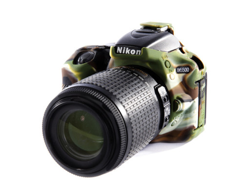 Захисний силіконовий чохол для фотоапаратів Nikon D5500, D5600 - камуфляж