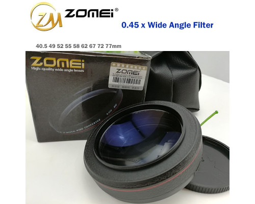 Ширококутна насадка - оптичний конвертер, "wide-angle" - ZOMEI - 49 мм - 0.45x