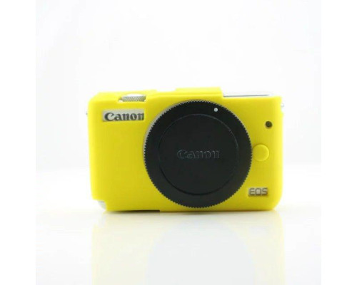 Захисний силіконовий чохол для фотоапаратів CANON EOS M10 - жовтий