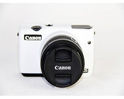 Захисний силіконовий чохол для фотоапаратів CANON EOS M10 - білий