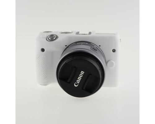 Захисний силіконовий чохол для фотоапаратів CANON EOS M3 - білий