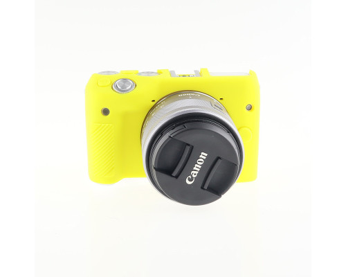 Захисний силіконовий чохол для фотоапаратів CANON EOS M3 - жовтий