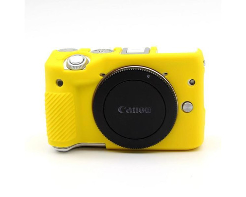 Захисний силіконовий чохол для фотоапаратів CANON EOS M3 - жовтий