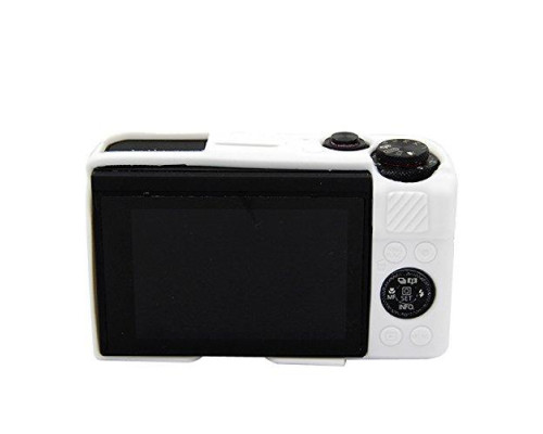Защитный силиконовый чехол для фотоаппаратов CANON G7X Mark II - белый