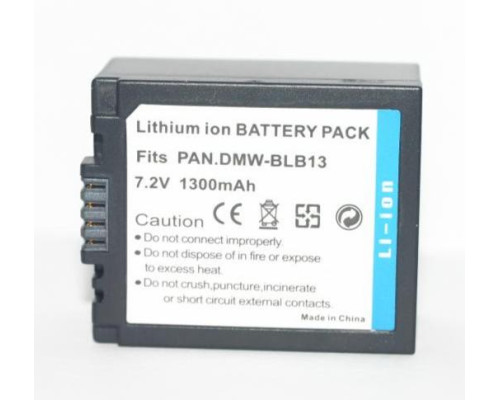 Акумулятор DMW-BLB13 (аналог DMW-BLB13E, DMW-BLB13PP, DMW-BLB13GK) для фотоапаратів Panasonic - 1300 ma